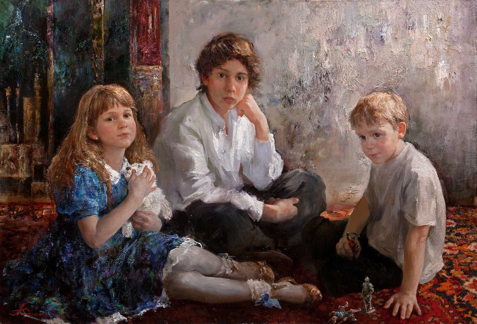 282 лучших картин в жанре портрет в живописи: женский, детский, мужской; зарубежных и русских художников