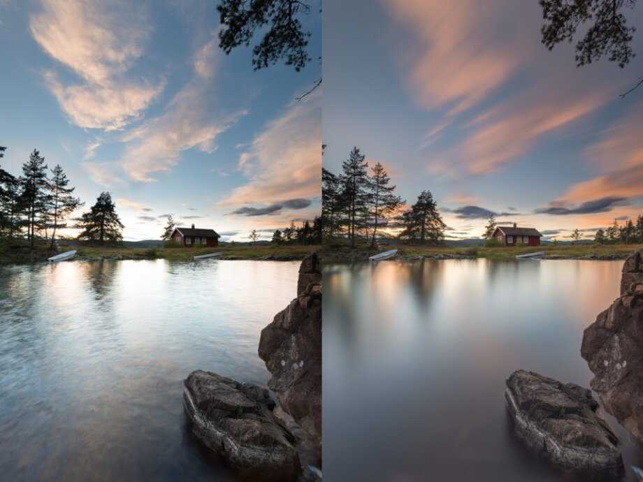 Съёмка пейзажей с нейтрально-серым фильтром